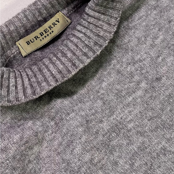 Burberry Sweaters - Burberry Women’s Classic Gray Mock Neck Sweater - Medium